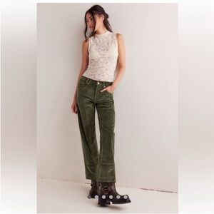 ▪️NWT Free People Risk Taker Mid Rise Cord Straight Pants